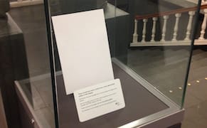 Empty Vitrines at British Institutions Call for Copyright Reform