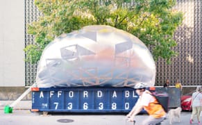 Creating Community Space Inside a Dumpster