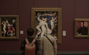 A Museum Where the Paintings Look Back