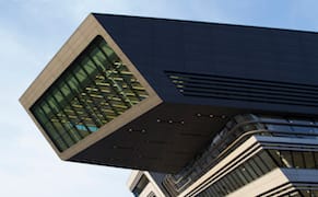 Zaha Hadid's Library and Learning Center at the Vienna University of Economics and Business (photo by Shokolo/Flickr)