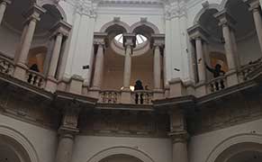 Performers Shower Tate Britain with Fake Pounds Over Oil Money Ties