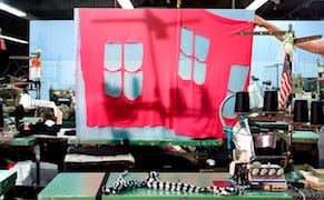 Inside a Bikini Factory, a Photographer Plays with Fabric