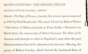 A Poetic Record of Creations Lost, Missing, or Destroyed