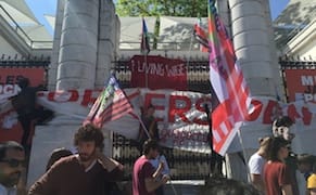 Gulf Labor and Other Arts Groups Occupy Venice's Guggenheim #GuggOccupied