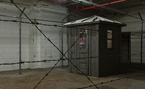 A Rebuilt Installation of Barbed Wire and Blurred Reality