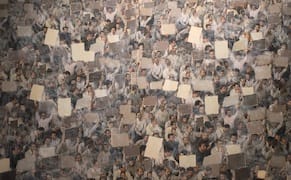 An Iranian Artist Exposes Totalitarian Power and Defaces Its Iconography