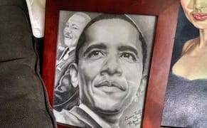 Escaped Convicts Swapped Celebrity Portrait Paintings for Tools