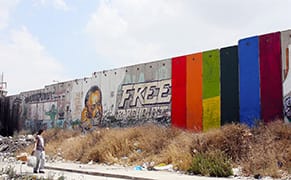 Palestinian Artist's Rainbow Mural on the West Bank Wall Has Unintended Consequences
