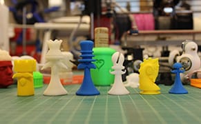 A Chess Set in Homage to Marcel Duchamp, with Mustaches