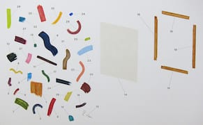 Diagrammatic Paintings of Curious Contraptions
