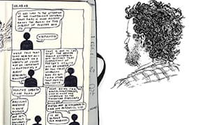 An Artist Transforms His Sketchbooks into a Story
