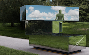 The Car of the Future Could Be a Mirrored Minimalist Sculpture