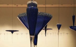 Suspended Glass Sculptures Visualize Cities’ Population Booms