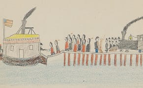 A 19th-Century Cheyenne Warrior's Drawings of His Life as a POW