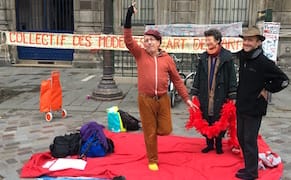 Paris's Art Models Protest for Job Security and Better Wages