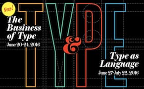Apply Now for Summer Residencies at SVA: Typography as Language and The Business of Type
