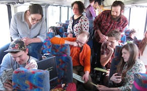 A Biennial on a Bus Examines the Leisure and Labor of Travel