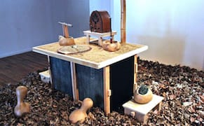 Found Material Sculptures that Radiate Residual Energy