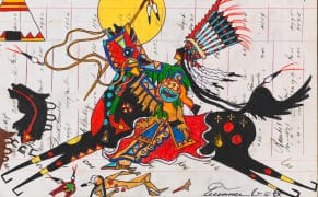 Contemporary and Historic Ledger Art Joined in a Seamless Native Narrative