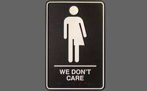 Artist Hopes to Flush Binaries with Gender-Neutral Bathroom Sign