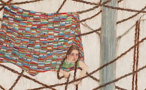 Amy Cutler, "Celeste" (2016), gouache on Japan paper, 13 x 10 1/2 in