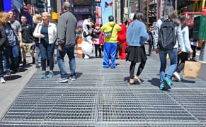A Hidden Times Square Sound Installation Returns to Full Hum