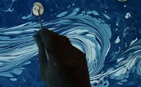 Conjuring Up van Gogh's "Starry Night" in a Bowl of Water