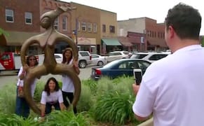 Locals Deem Main Street Sculpture of Nude Yogi “a Sickening Thing"