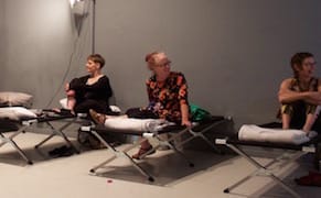 Meditation, Improv, Forced Chuckling, and More at a Gallery Sleepover