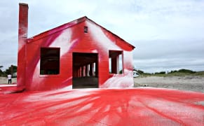 Paint Flows Over a Rockaway Ruin Like Hurricane Waves