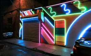 LED Street Art Lights Up a Dark, Dodgy Alley in Philadelphia