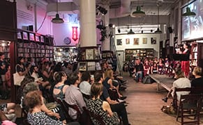 Hyperallergic IRL at Housing Works Hosts ‘Beer with a Painter' with Philip Pearlstein
