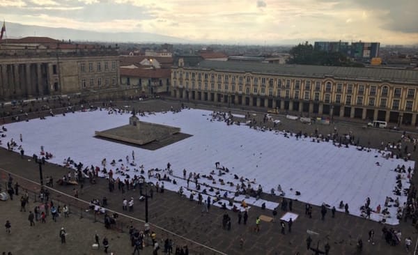 Doris Salcedo Fills a Public Square in Bogotá with the Names of Civil War Victims