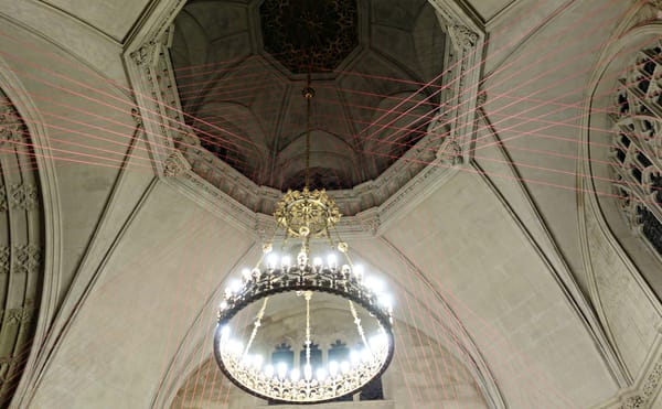 An Installation Weaves Through a Brooklyn Cemetery Chapel