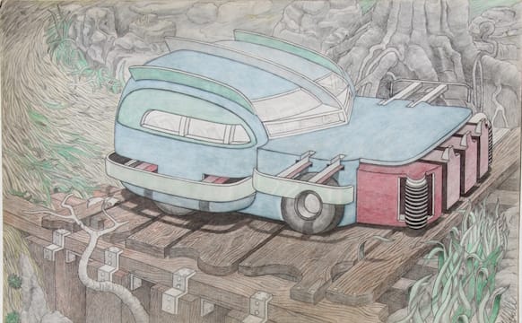 An Artist’s Fantastical Drawings of Cars, Made While Living in One