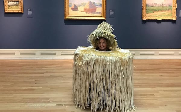 From Bob Ross to a Monet Haystack, This Year's Best Art-Related Halloween Costumes