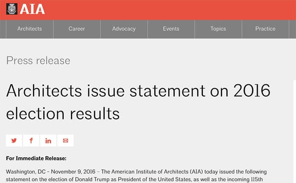 American Institute of Architects Memo in Support of Trump Sparks Backlash from Members