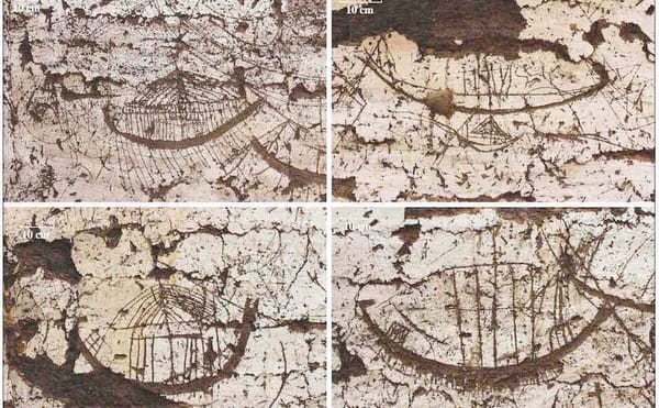 Ancient Tableau of Boats Found in Egypt