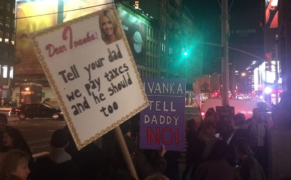 150 Artists and Activists Take Their Trump Protest to Ivanka's Doorstep