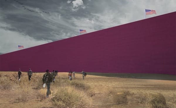 Mexican Architects Imagine Trump’s Border Wall as a Pink Homage to Luis Barragán