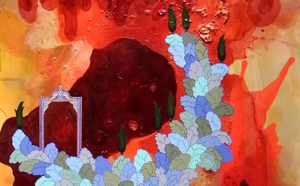 An Iranian-American Artist's Unfinished Abstractions