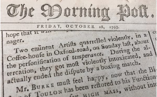 When Two Drunk Artists Fought in the 18th Century