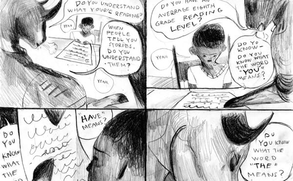 Illustrating a Police Sergeant's Interrogation of a Black Boy