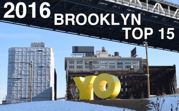 Deborah Kass's "OY/YO" (photo by Benjamin Sutton/Hyperallergic)