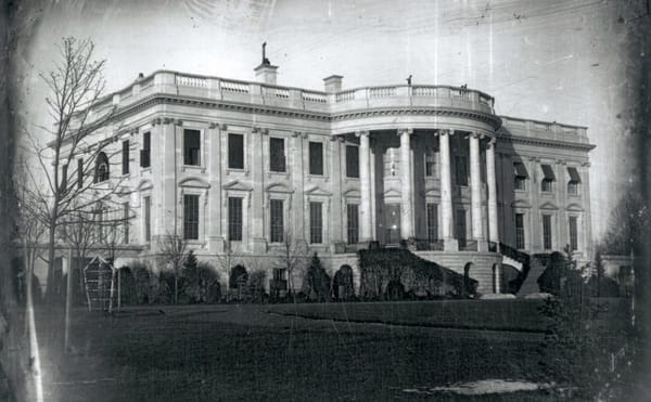 The First Known Photograph of the White House