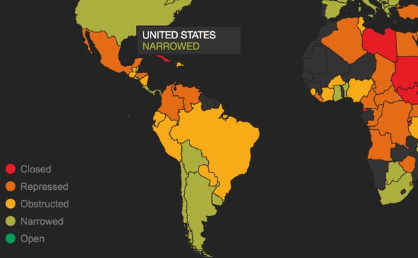 An Online Platform Tracks the Suppression of Civic Freedoms Worldwide