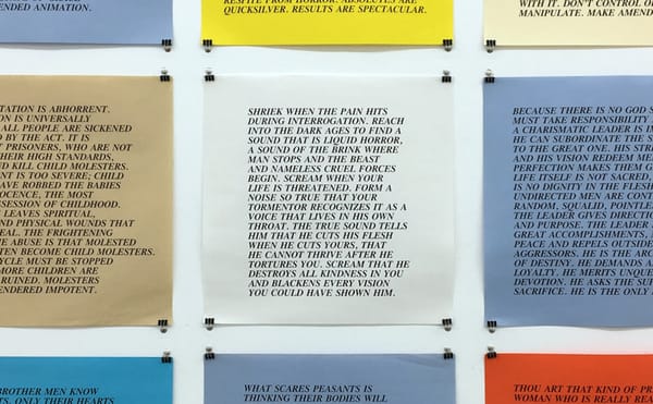 Jenny Holzer’s Blowtorch in the Darkness