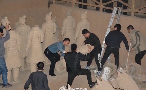 Chinese Authorities Smash Fake Terracotta Warriors Attraction