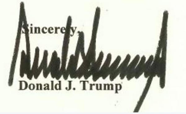Trump's Signature Is the "Sound Wave of Demons Screaming"