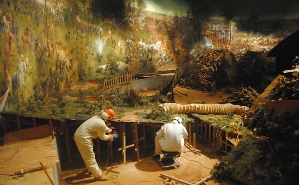 A 12,000-Pound Panorama of a Civil War Battle Is Lifted into Its New Home